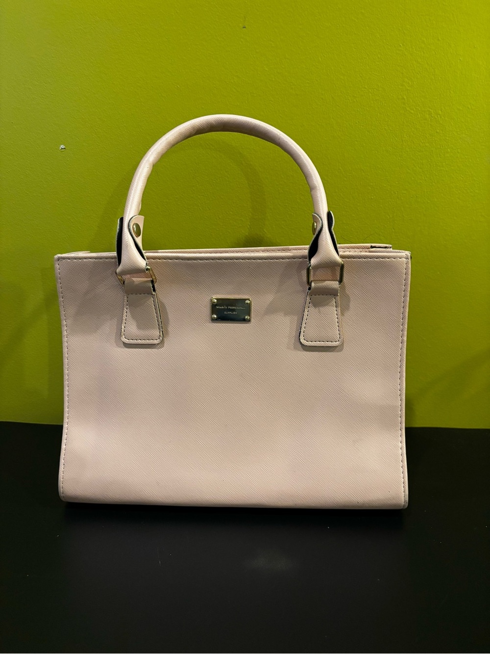 Pale Pink Structured Satchel1222